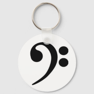 Bass Clef Key Ring