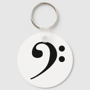 Bass Clef Keychain