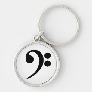 Bass Clef Keychain
