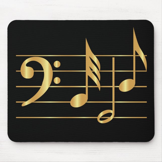 Bass clef mouse mat (Front)