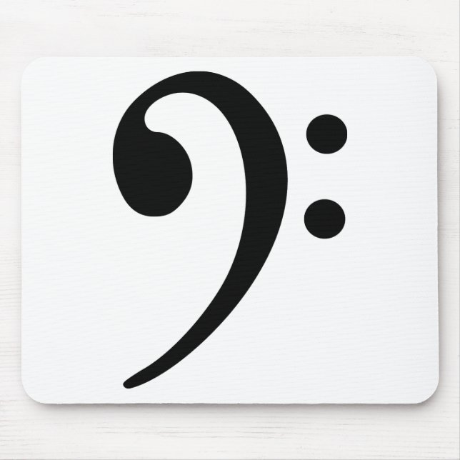 Bass clef mouse mat (Front)