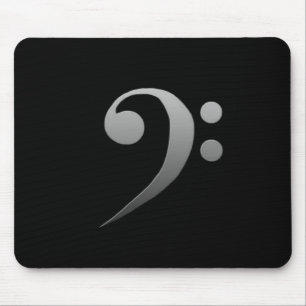 bass clef mouse mat