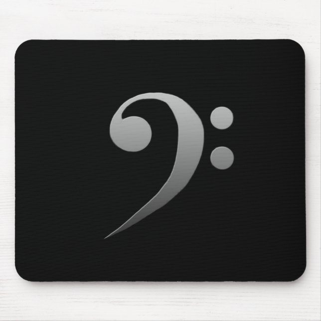 bass clef mouse mat (Front)