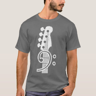 Bass Clef Music Gift Bassist Bass T-Shirt