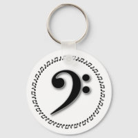 Bass Clef Music Note Design