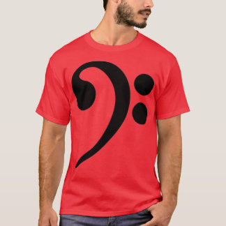 Bass Clef Music Note  T-Shirt