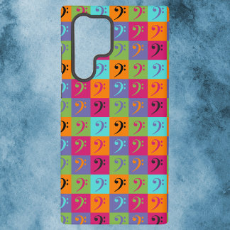 Bass Clef Musical Pattern Samsung Galaxy Case
