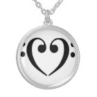 Bass Clef  Necklace