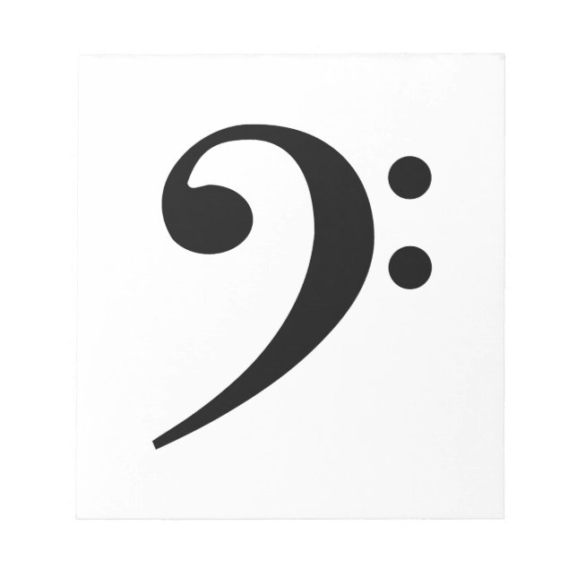 bass-clef notepad (Front)