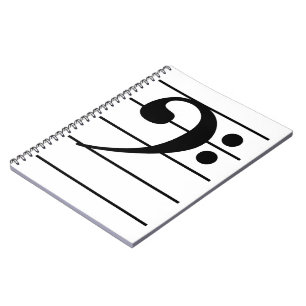 Bass Clef on Staff Notebook