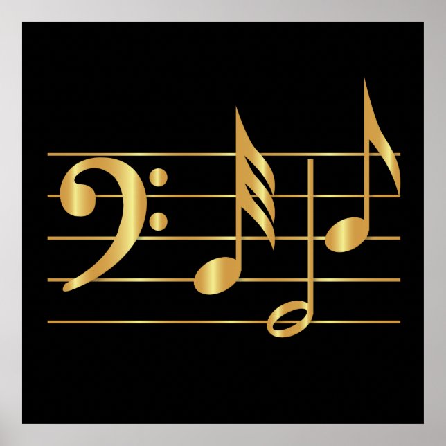 Bass clef poster (Front)