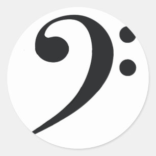 Bass Clef Sticker