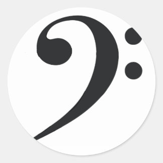 Bass Clef Sticker