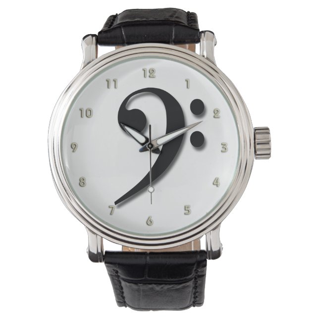 Bass Clef Watch. Watch (Front)