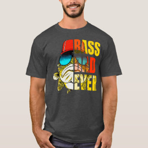 Bass Dad Ever Love Fishing Funny Father's Day  T-Shirt