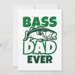 Bass Dad Ever Thank You Card
