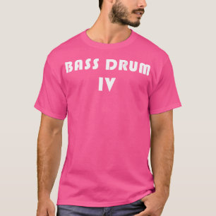 Bass Drum 4 Marching Band Drumline Back Printed On T-Shirt