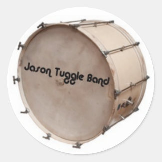 Bass Drum Classic Round Sticker