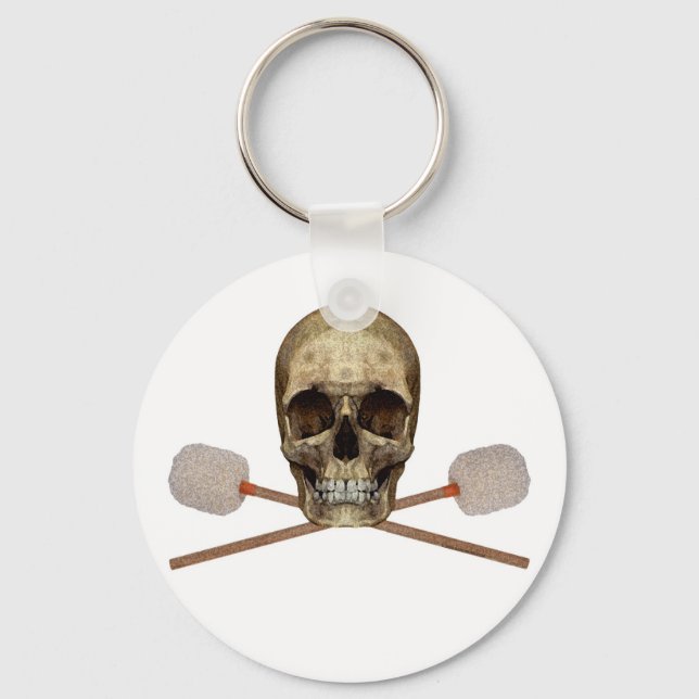 Bass Drum Pirate Key Ring (Front)