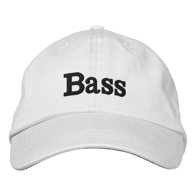 Bass Embroidered Hat (Front)