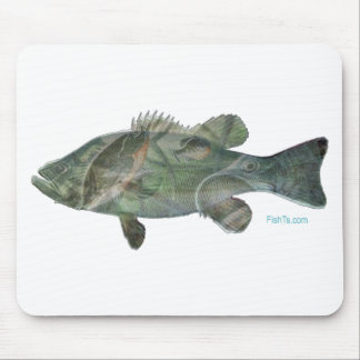 Bass feeding inside the bass-Great Mural effect Mouse Mat