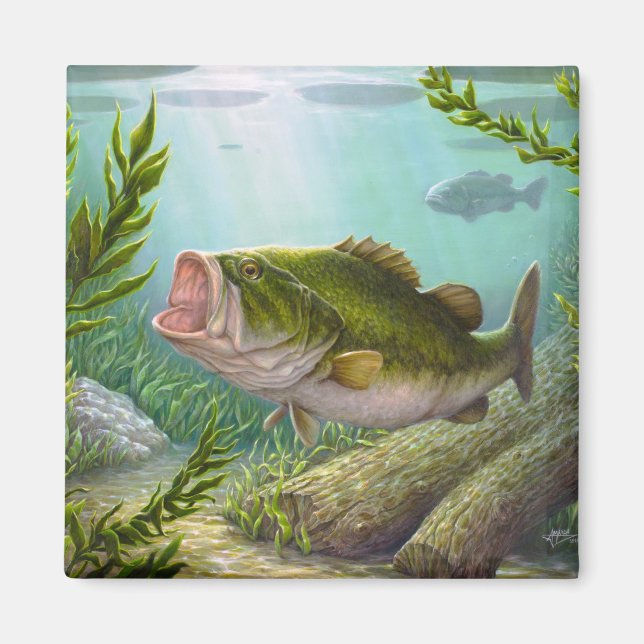 Bass Fish Magnet (Front)