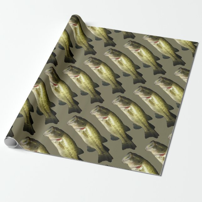 Bass Fish Men's Wrapping Paper (Unrolled)