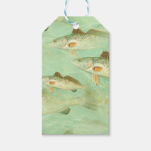 Bass Fish Pattern Gift Tags