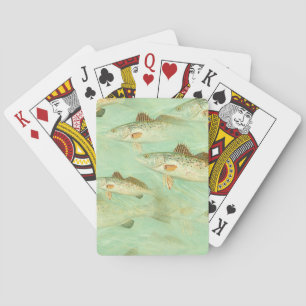 Bass Fish Pattern  Playing Cards