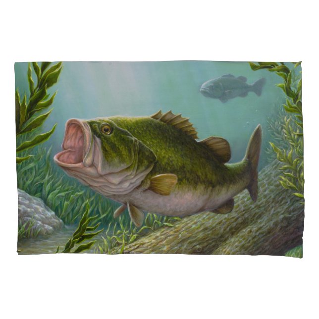 Bass Fish Pillowcase (Front)