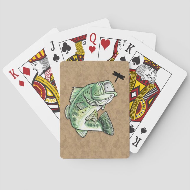 Bass Fish Playing Cards (Back)