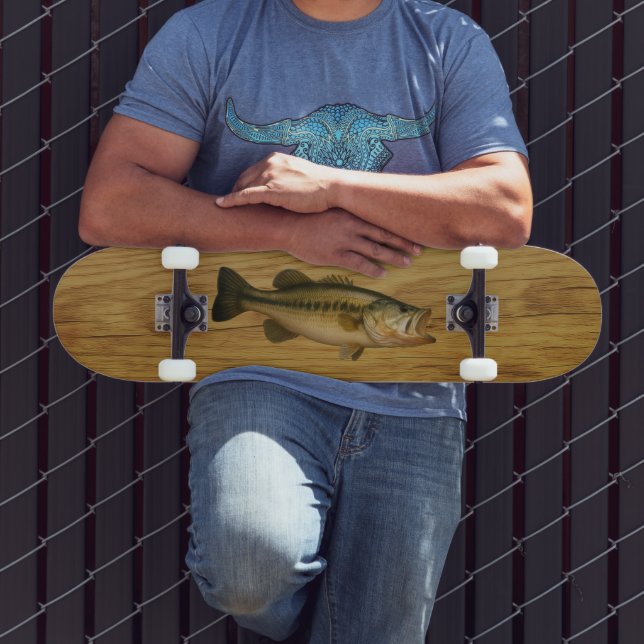 Bass fish skateboard (Outdoor 3)
