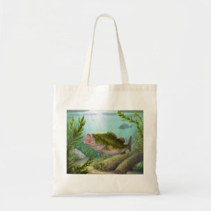 Bass Fish Tote Bag