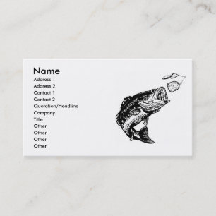 Bass Fisherman's Business Cards