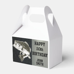 Bass Fishing Birthday Name Sports Hobby Fish Favour Box