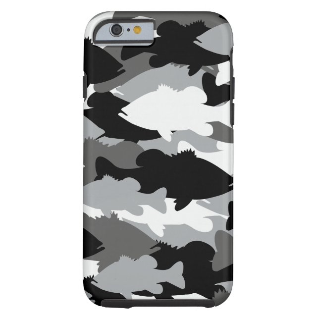 Bass Fishing Black Camo Case-Mate iPhone Case (Back)