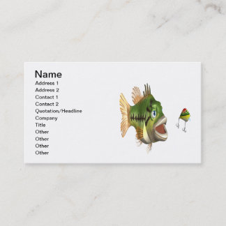 Bass Fishing Business Card