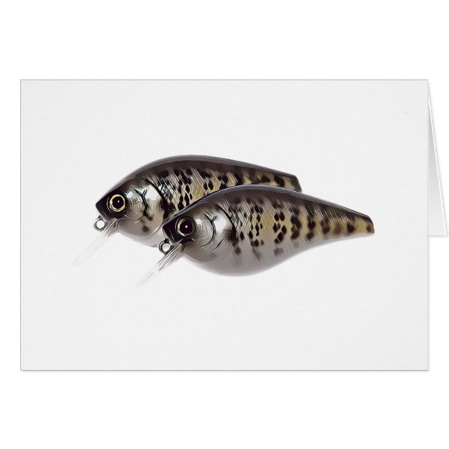 Bass Fishing Crankbait Card (Front Horizontal)