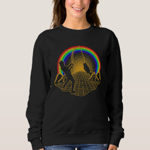 Bass Fishing Fish Gear Vintage Retro Design Style Sweatshirt