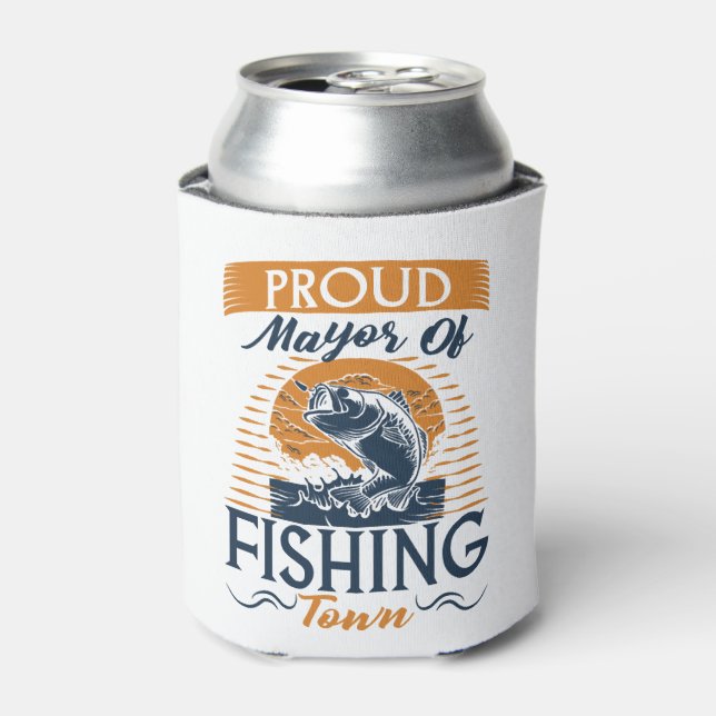Bass Fishing for Fishing Lover Can Cooler (Can Front)