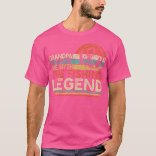 Bass Fishing Grandpa The Man The Myth The Legend T-Shirt