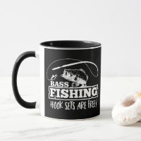 Bass Fishing Hook Set Quote Largemouth Funny