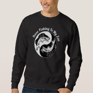 Bass Fishing Is My Zen Yin Yang Sweatshirt