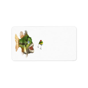 Bass Fishing Label