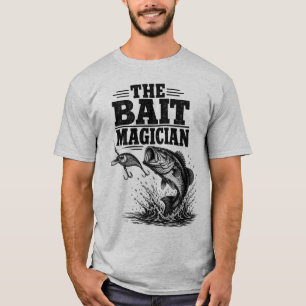 Bass Fishing Lure Gift, Vintage Angler Graphic T-Shirt