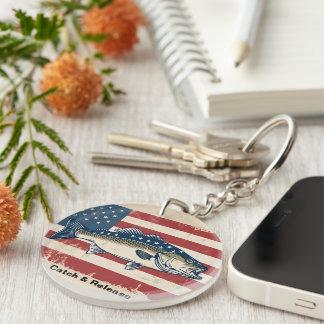 Bass fishing mens easter fishermen dad fishing  key ring