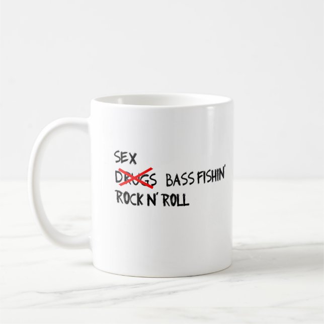 Bass Fishing Mug (Left)