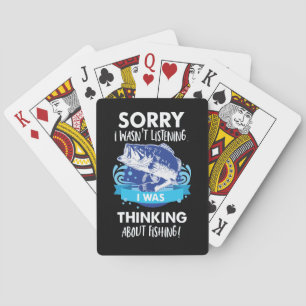 Bass Fishing Quotes for Anglers Fisherman Sports Playing Cards
