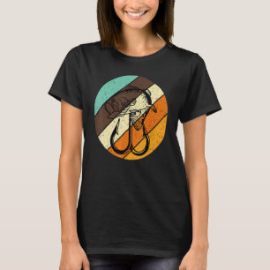 Bass Fishing Retro Vintage Fish Forest Fishhook Fi T-Shirt