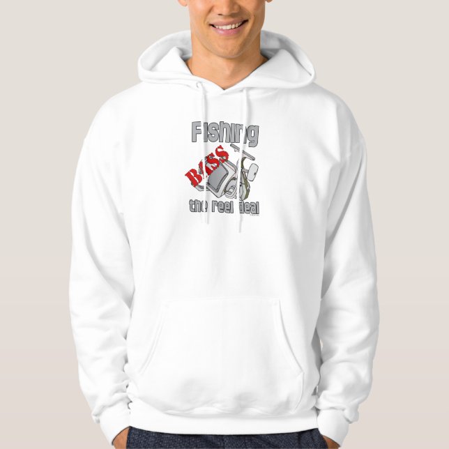 Bass Fishing The Reel Deal Hoodie (Front)
